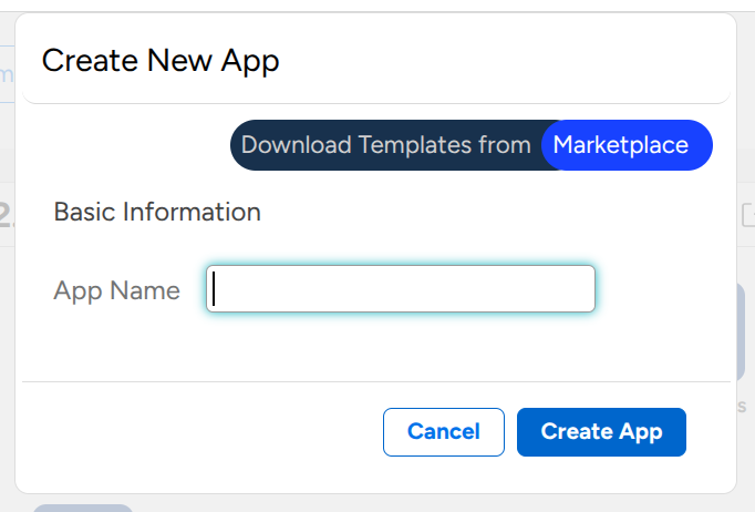 Create New App