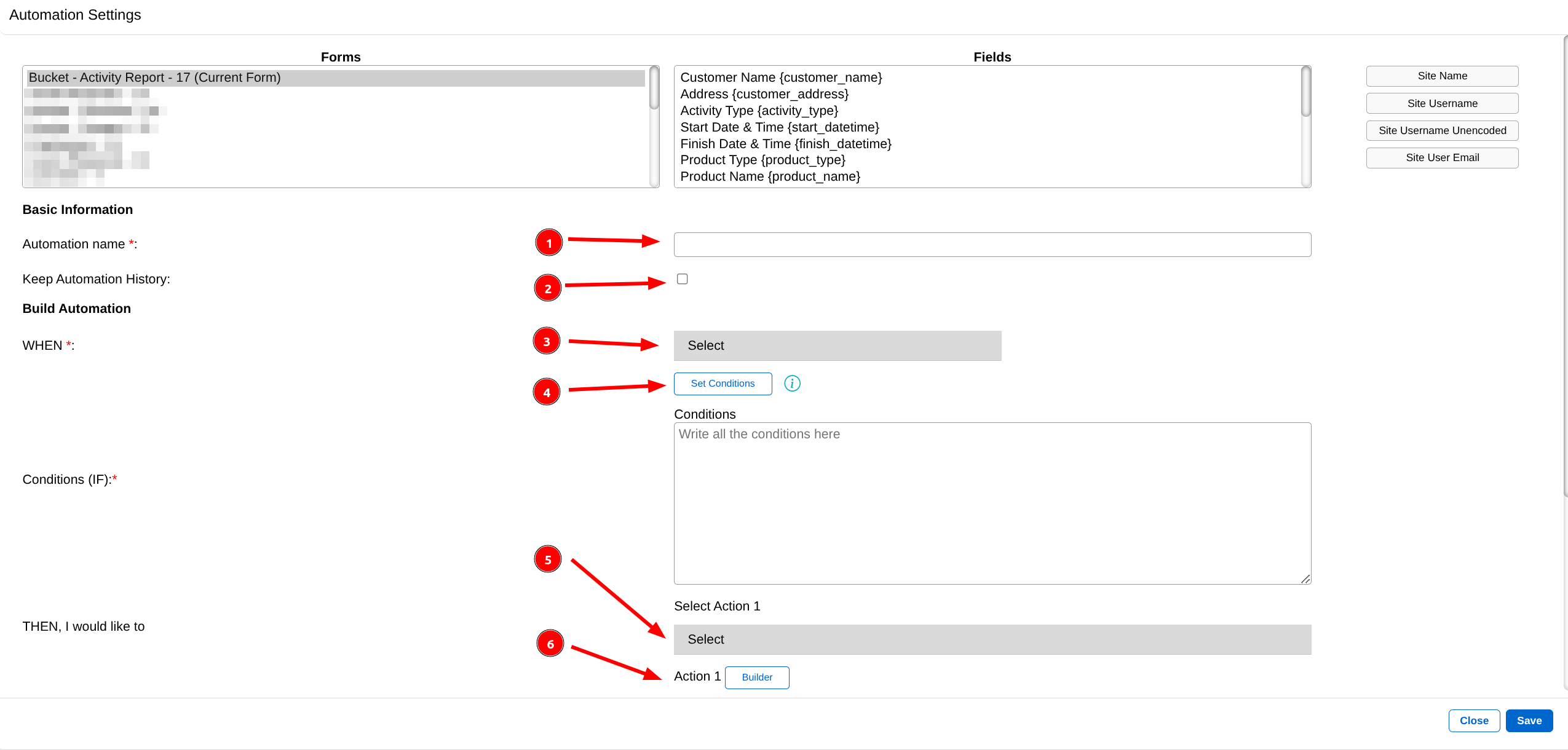 Automation Configure